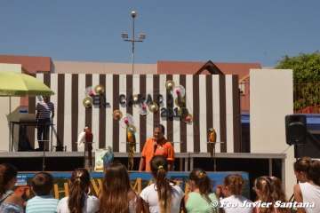Espectáculo de aves exóticas de Paco Pluma en El Caracol (Foto Francisco Javier Santana)